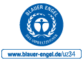 Logo Blauer Engel www.blauer-engel.de/uz34